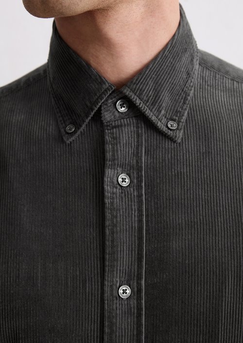 Corduroy shirt regular — Broken Graphite