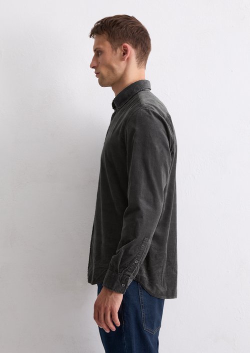 Corduroy shirt regular — Broken Graphite