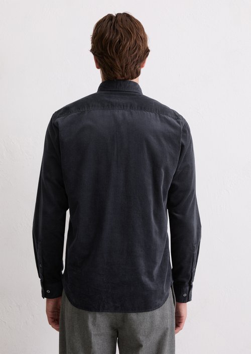 Corduroy shirt regular — Dark Navy