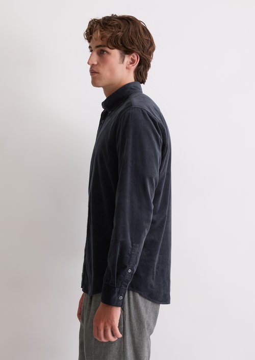 Corduroy shirt regular — Dark Navy