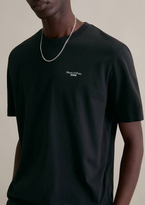 T-shirt regular Black in detail view
