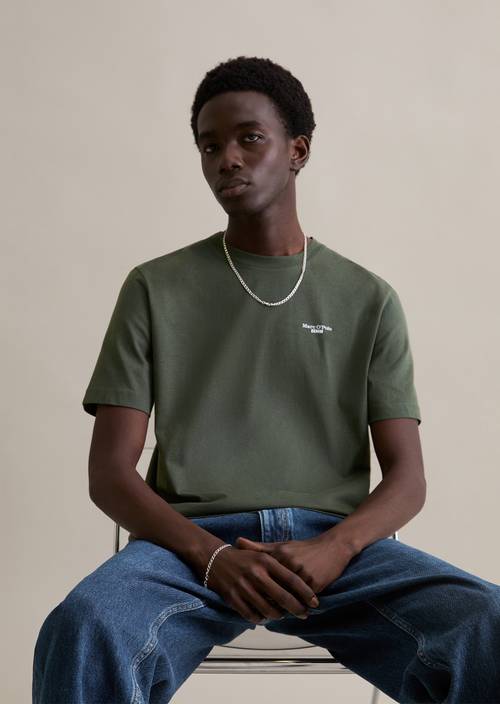 T-shirt regular Dark Green in front view