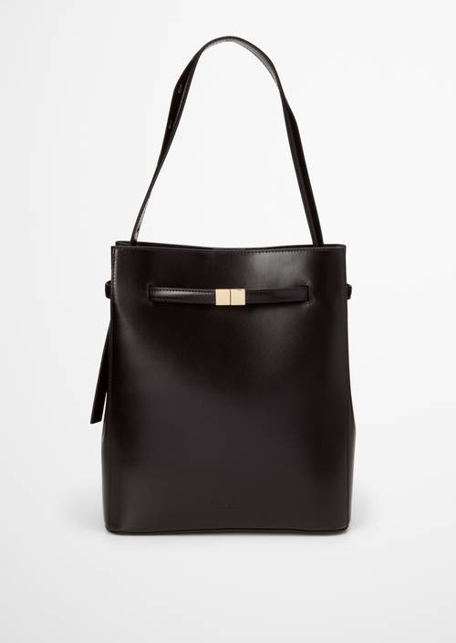 Hobo Bag medium Black in Frontalansicht