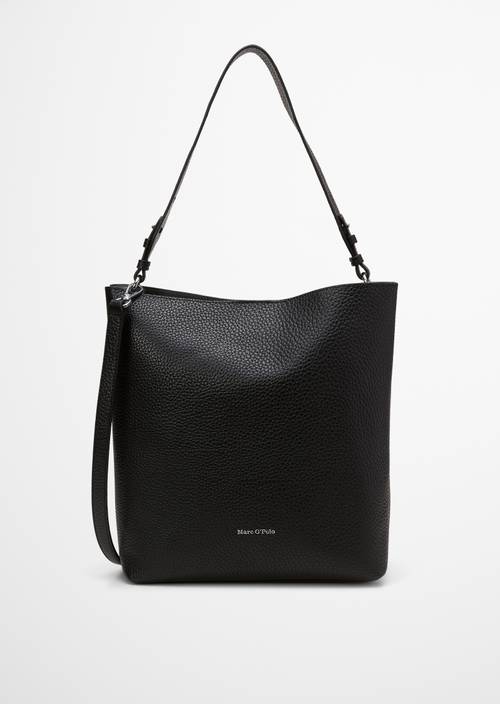 Hobo Bag medium Black in Frontalansicht