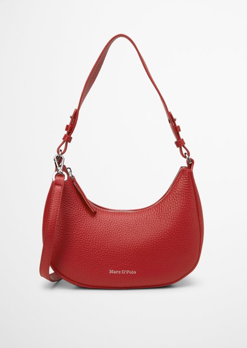 Marc O'Polo Schoudertas medium, Dames, rood, , 100% Leer