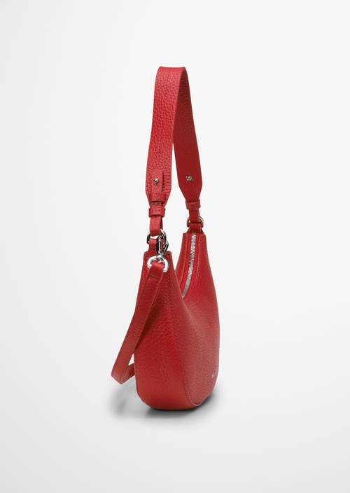 Shoulder bag medium Shiny Red in side view