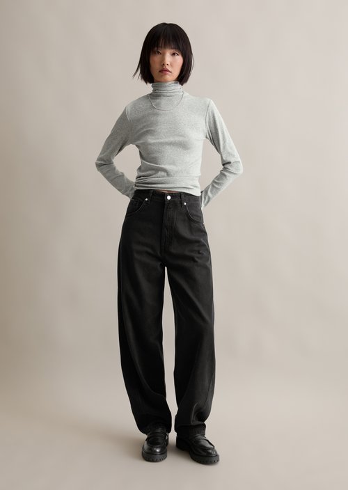 Longsleeve slim — Stone Melange