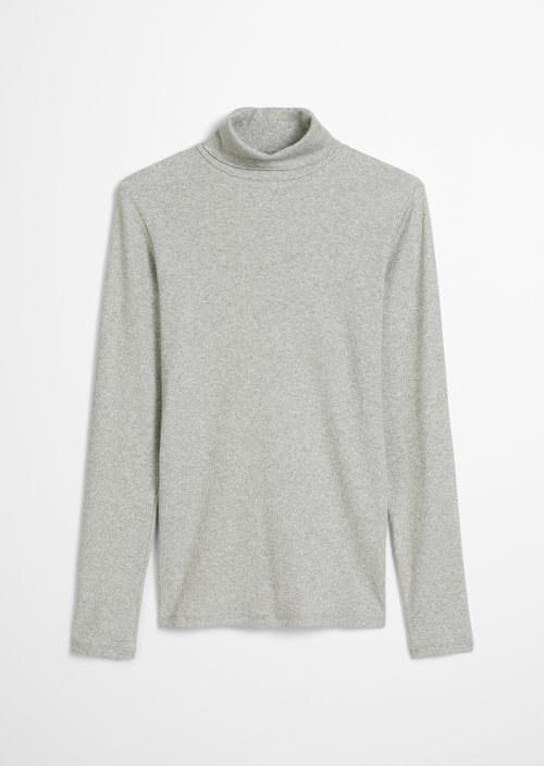 Longsleeve slim — Stone Melange