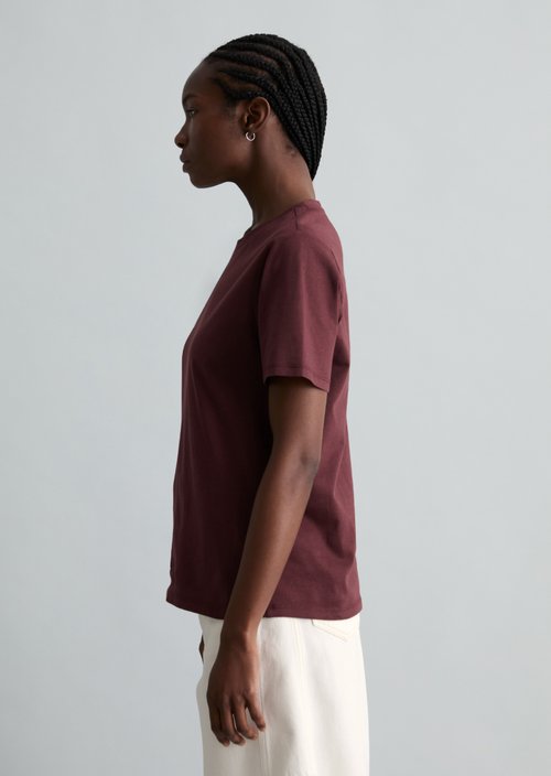 DfC T-Shirt regular — Merlot Red