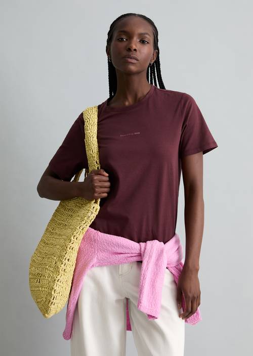 DfC T-Shirt regular Merlot Red in Frontalansicht