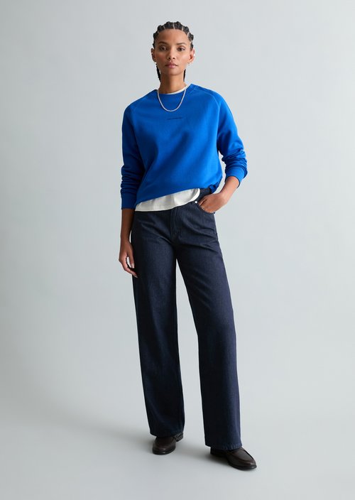 DfC Sweatshirt relaxed — Pale Cobalt