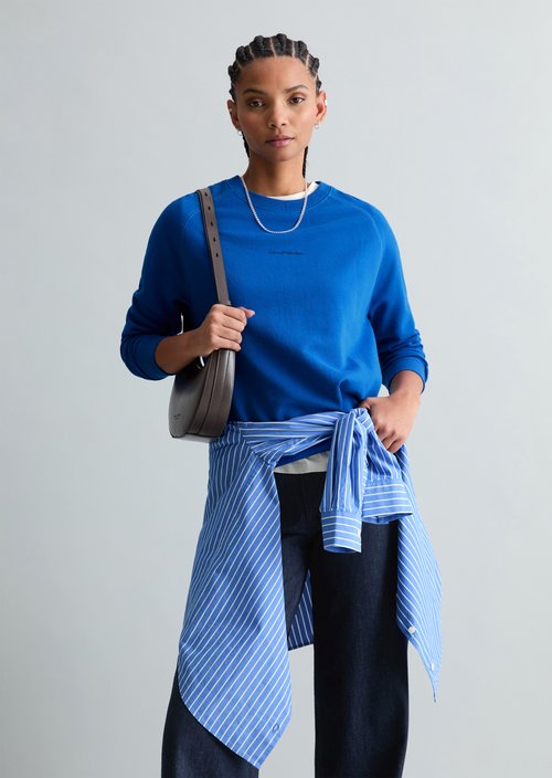 DfC Sweatshirt relaxed — Pale Cobalt