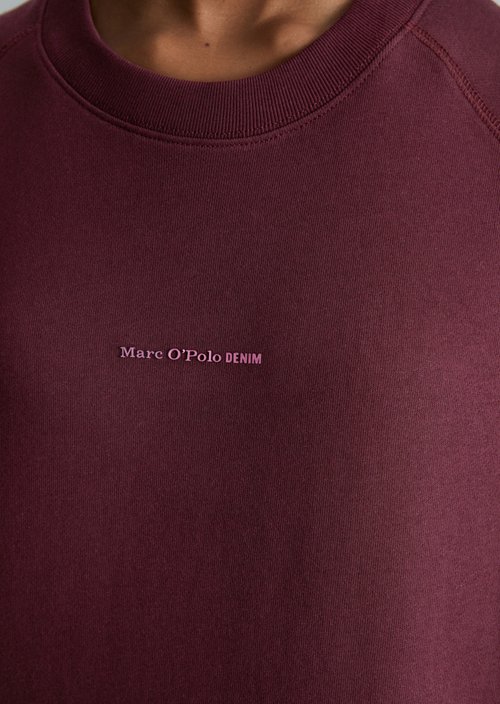 DfC Sweatshirt relaxed — Merlot Red
