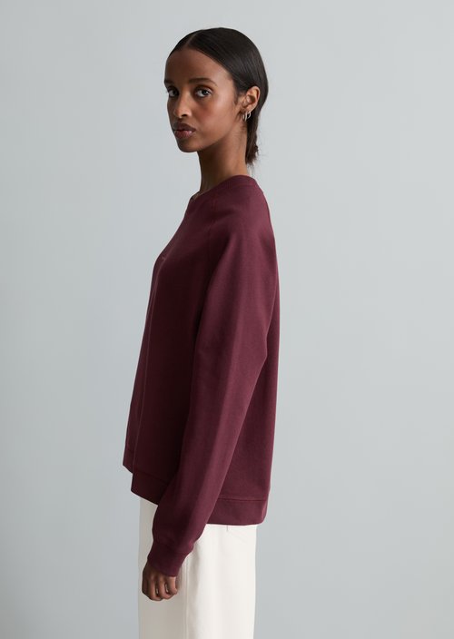 DfC Sweatshirt relaxed — Merlot Red