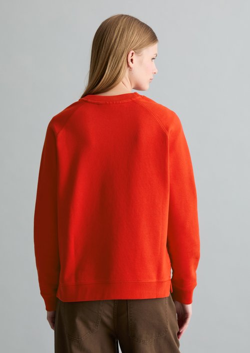 DfC Sweatshirt relaxed — Carmine Red