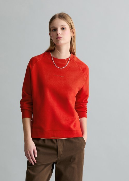 DfC Sweatshirt relaxed — Carmine Red