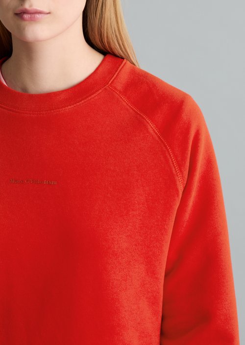 DfC Sweatshirt relaxed — Carmine Red
