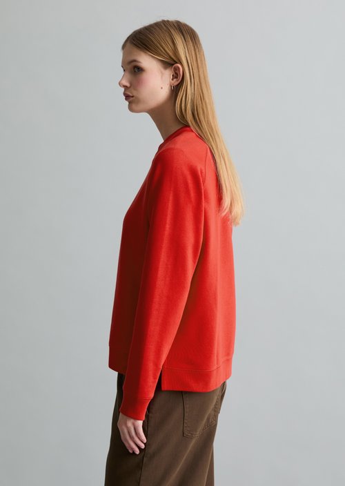 DfC Sweatshirt relaxed — Carmine Red