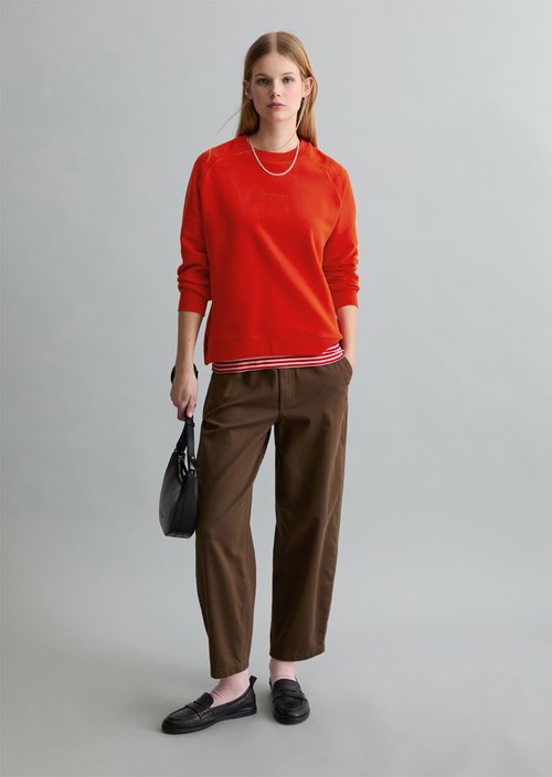 DfC Sweatshirt relaxed — Carmine Red