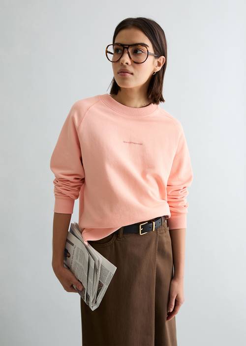 Luźna bluza DfC Peony Pink w widoku z przodu