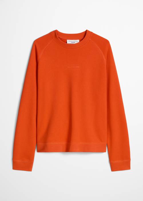 Sweat-shirt ample Vivid Orange en vue isolée sans mannequin