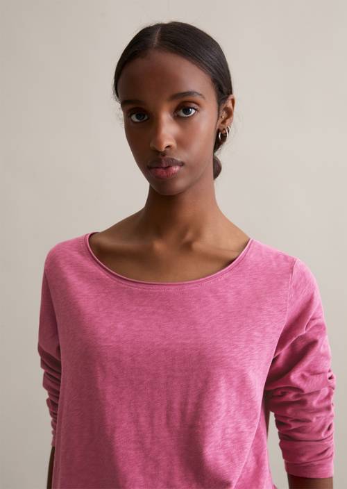 T-shirt long régulier Wild Aster en vue de face