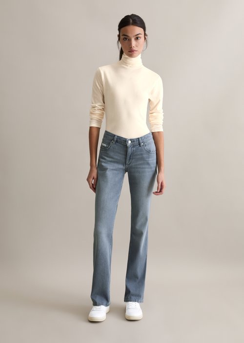 Jeans model Nella bootcut — Light Grey