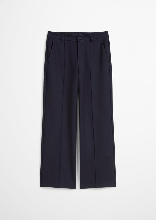 Jersey Straight Leg Pants — Blue Depths