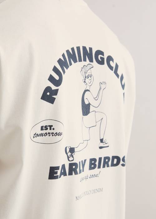 Koszulka oversize Offwhite w widoku szczegółowym