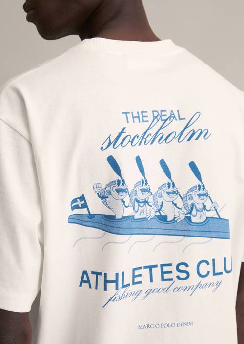 T-shirt oversized Offwhite in detail view