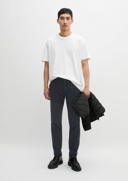 Marc O'Polo Chino model Stig gevormd, Heren, blauw, 29/30, 98% Katoen, 2% Elasthaan