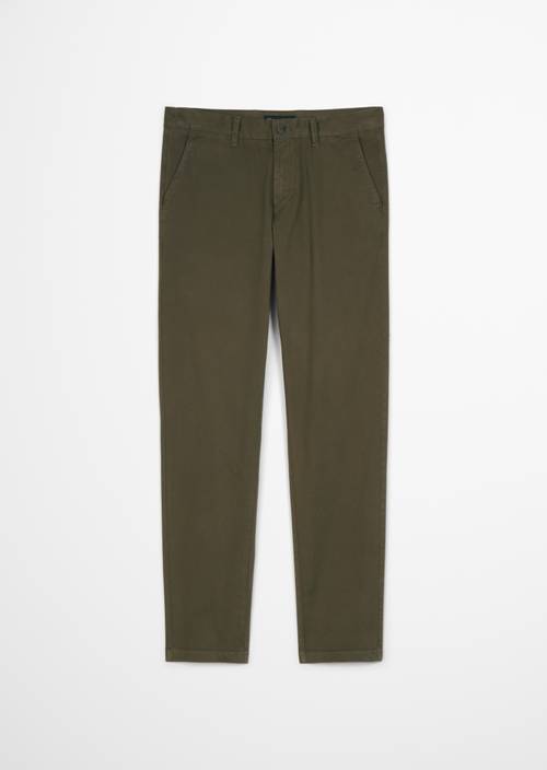 Chino modèle Osby conique Dusty Olive en vue isolée sans mannequin