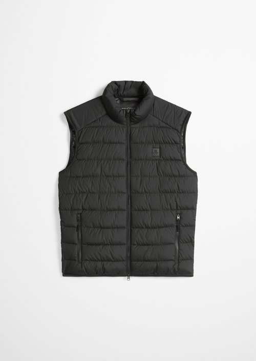 Regular quilted vest — Black