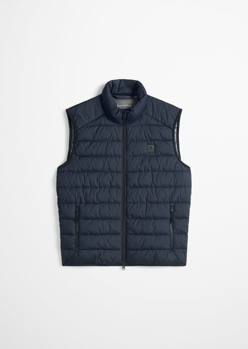 Regular quilted vest — Dark Navy