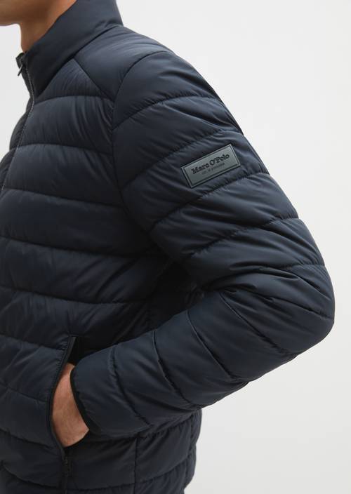 Steppjacke regular Dark Navy in Detailansicht