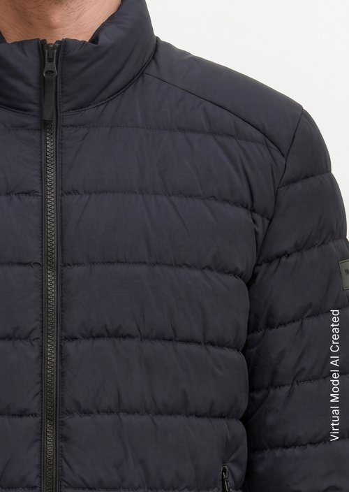 Quilted jacket regular — Dark Navy