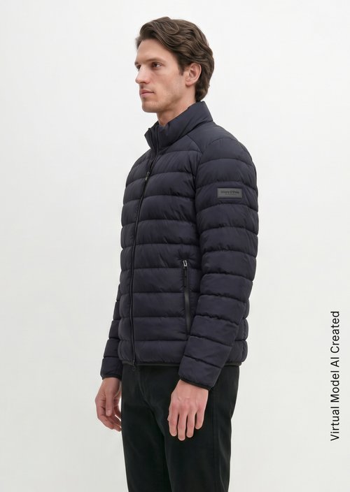 Quilted jacket regular — Dark Navy