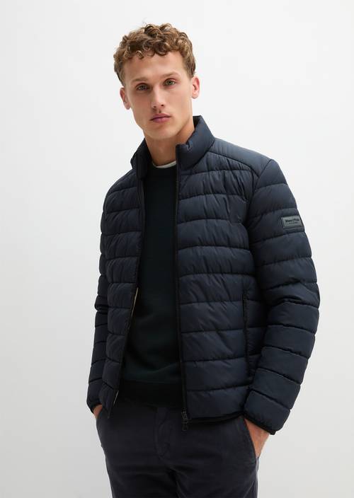 Steppjacke regular Dark Navy in Frontalansicht