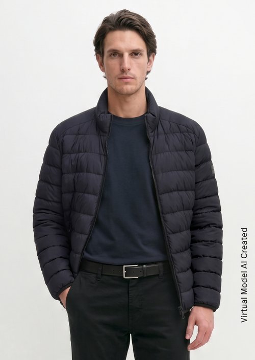 Quilted jacket regular — Dark Navy