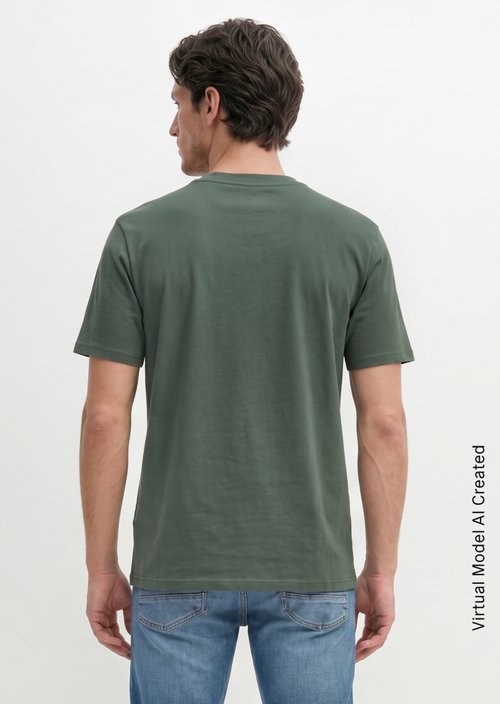 T-shirt regular garment-dyed — Mangrove