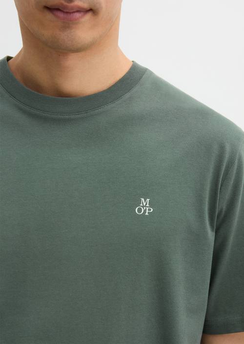 T-Shirt regular garment-dyed Mangrove in Detailansicht