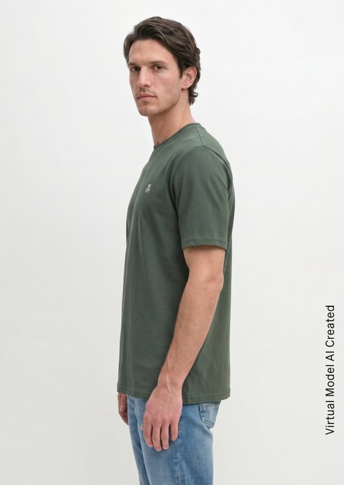 T-shirt regular garment-dyed — Mangrove