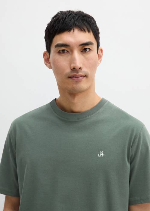 T-Shirt regular garment-dyed Mangrove in Frontalansicht