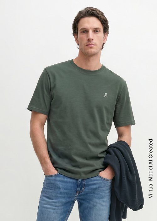 T-shirt regular garment-dyed — Mangrove