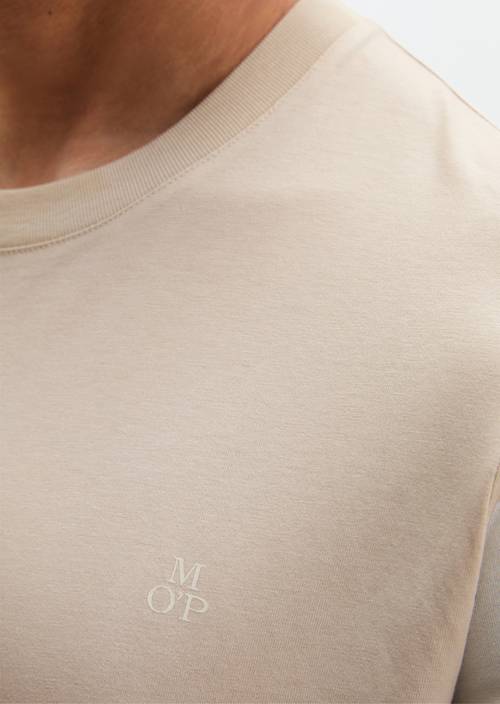 T-Shirt regular garment-dyed Grey Silk in Detailansicht