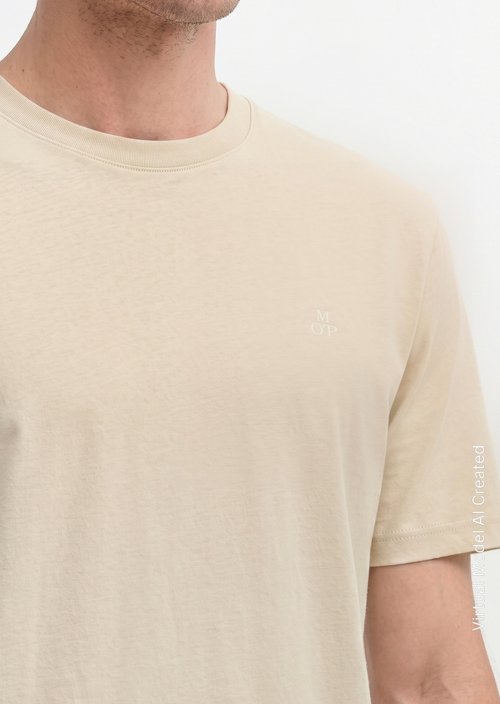 T-shirt regular garment-dyed — Grey Silk