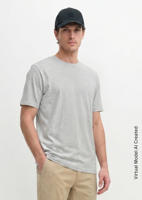 T-shirt regular garment-dyed — Twentyfour Grey Melange