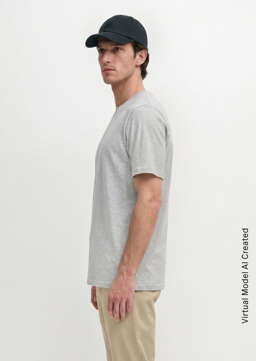 T-shirt regular garment-dyed — Twentyfour Grey Melange