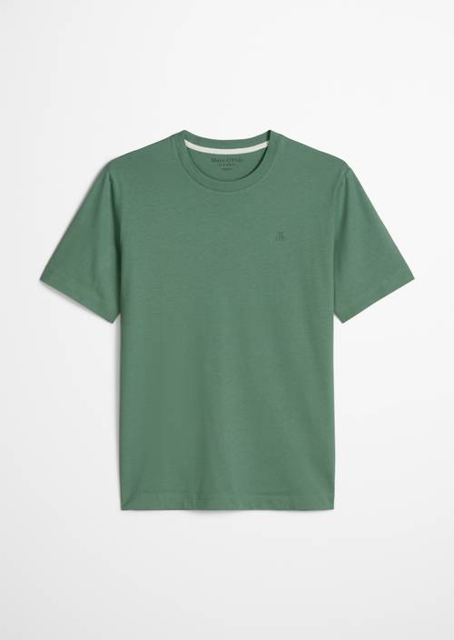 T-shirt regular garment-dyed Green Bamboo in isolated view without model