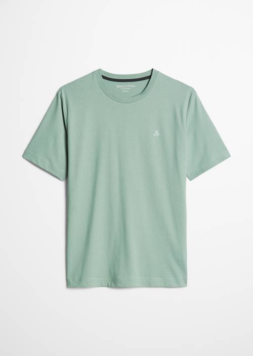 T-Shirt regular garment-dyed Faded Mint in freigestellter Ansicht ohne Model